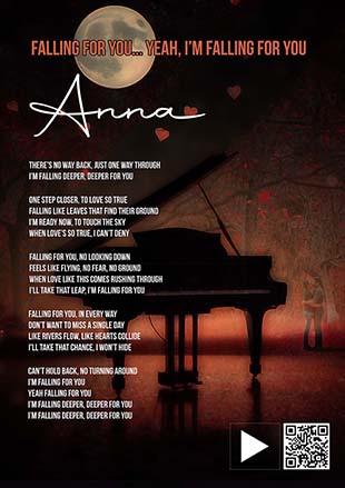 Personalized song lyric gift